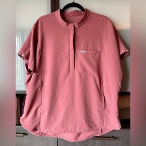 Figs Montex Scrub Top Mauve 3X